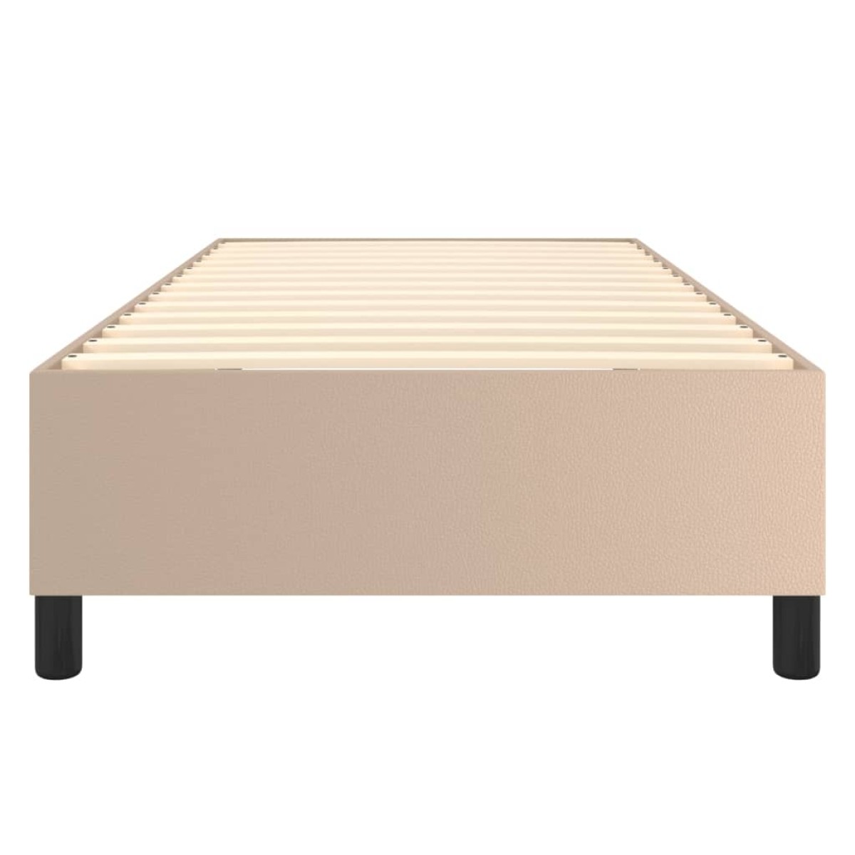 vidaXL Πλαίσιο Κρεβατιού Boxspring Καπουτσίνο 100x200εκ. Συνθετ. Δέρμα