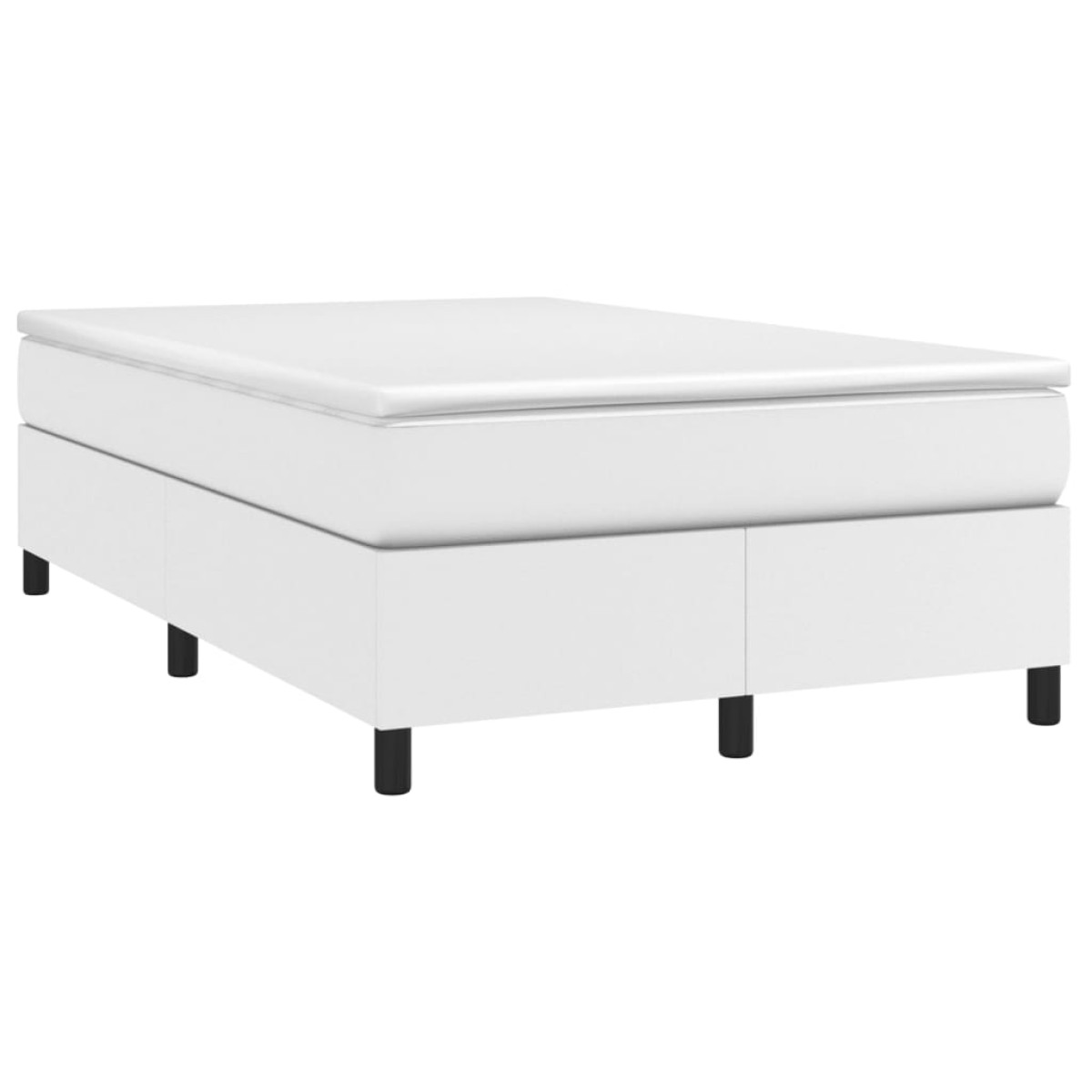 vidaXL Πλαίσιο Κρεβατιού Boxspring Λευκό 120x200 εκ. Συνθετικό Δέρμα