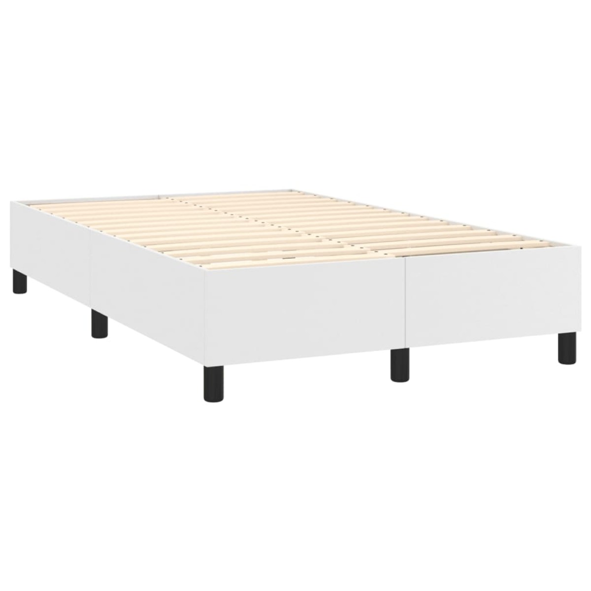 vidaXL Πλαίσιο Κρεβατιού Boxspring Λευκό 120x200 εκ. Συνθετικό Δέρμα