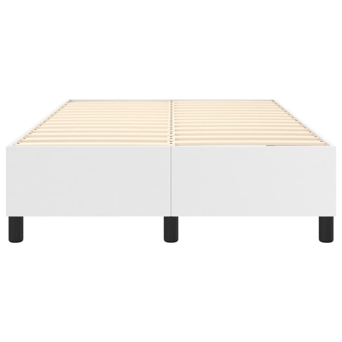 vidaXL Πλαίσιο Κρεβατιού Boxspring Λευκό 120x200 εκ. Συνθετικό Δέρμα