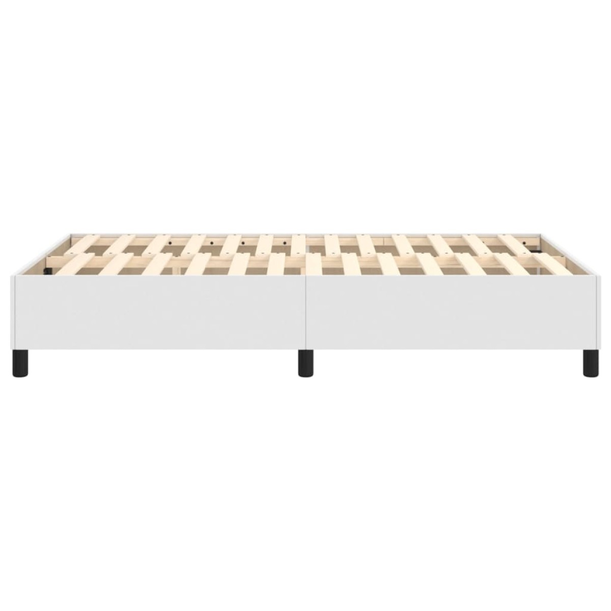 vidaXL Πλαίσιο Κρεβατιού Boxspring Λευκό 120x200 εκ. Συνθετικό Δέρμα