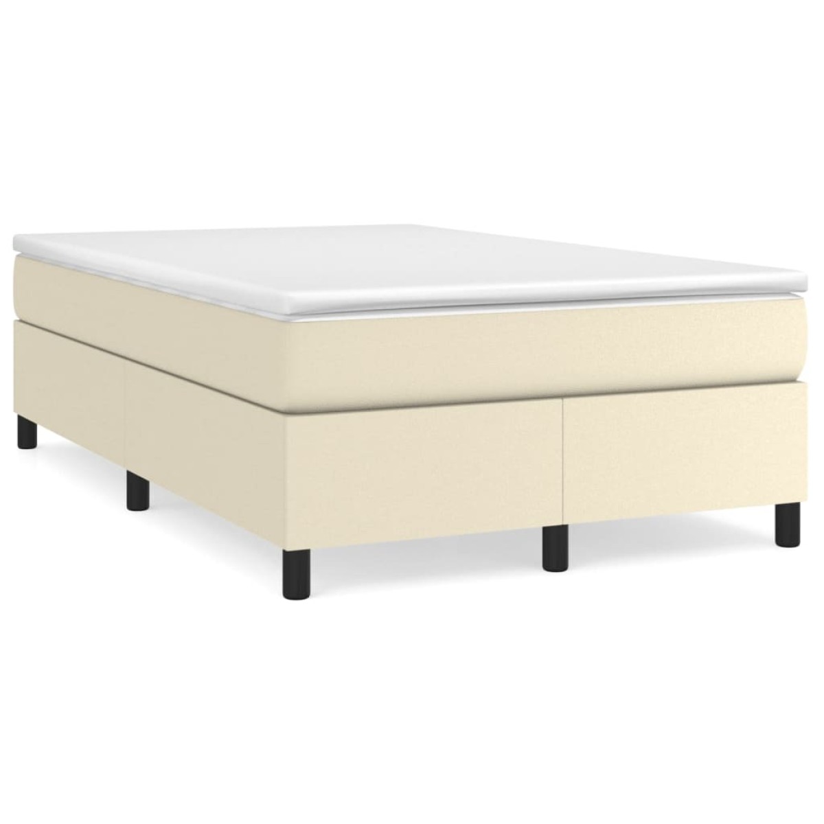 vidaXL Πλαίσιο Κρεβατιού Boxspring Κρεμ 120x200 εκ. Συνθετικό Δέρμα