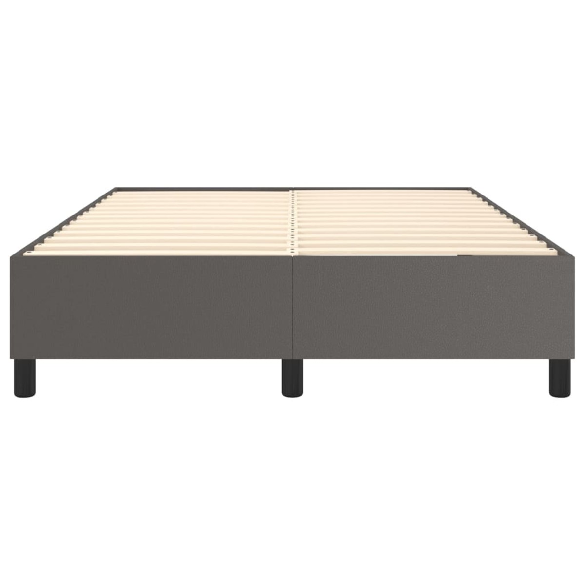 vidaXL Πλαίσιο Κρεβατιού Boxspring Γκρι 140x190 εκ. Συνθετικό Δέρμα