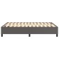 vidaXL Πλαίσιο Κρεβατιού Boxspring Γκρι 140x190 εκ. Συνθετικό Δέρμα