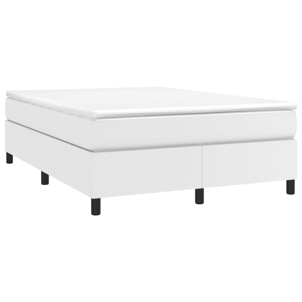 vidaXL Πλαίσιο Κρεβατιού Boxspring Λευκό 140x200 εκ. Συνθετικό Δέρμα