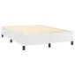 vidaXL Πλαίσιο Κρεβατιού Boxspring Λευκό 140x200 εκ. Συνθετικό Δέρμα