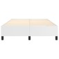 vidaXL Πλαίσιο Κρεβατιού Boxspring Λευκό 140x200 εκ. Συνθετικό Δέρμα