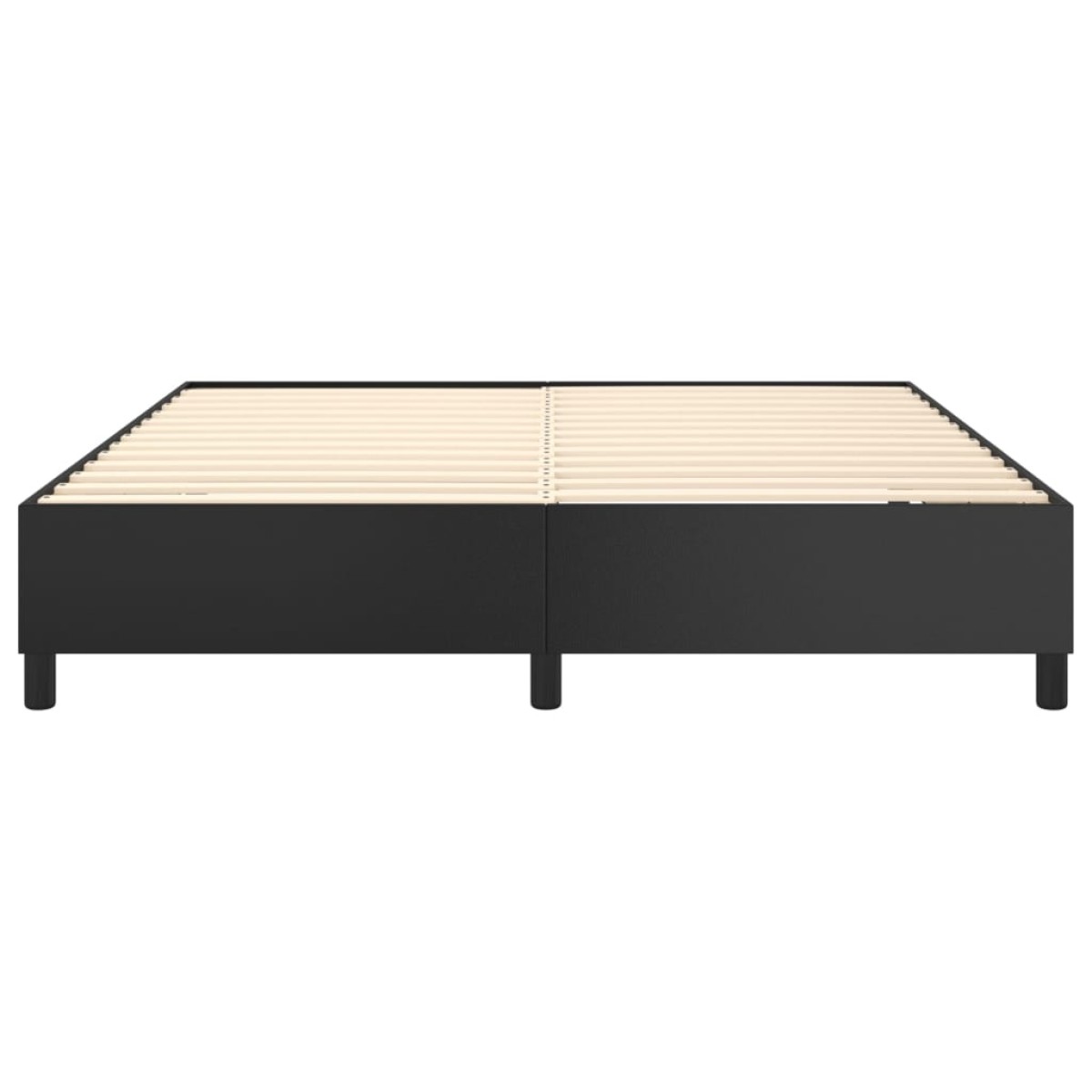 vidaXL Πλαίσιο Κρεβατιού Boxspring Μαύρο 160x200 εκ. Συνθετικό Δέρμα