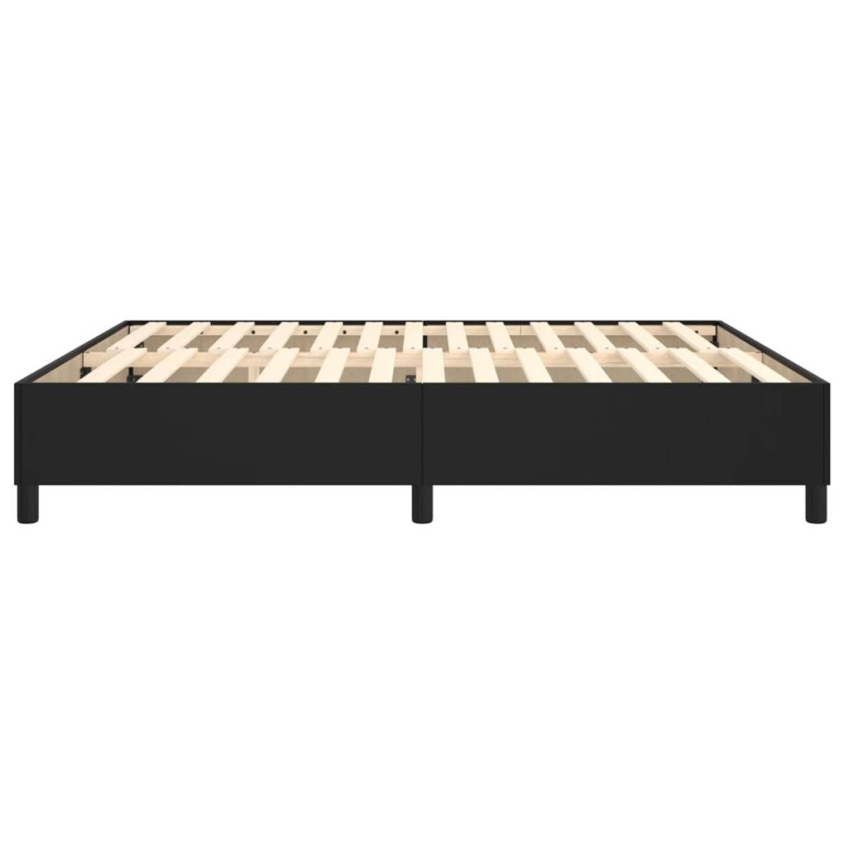vidaXL Πλαίσιο Κρεβατιού Boxspring Μαύρο 160x200 εκ. Συνθετικό Δέρμα