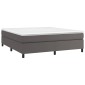 vidaXL Πλαίσιο Κρεβατιού Boxspring Γκρι 160x200 εκ. Συνθετικό Δέρμα