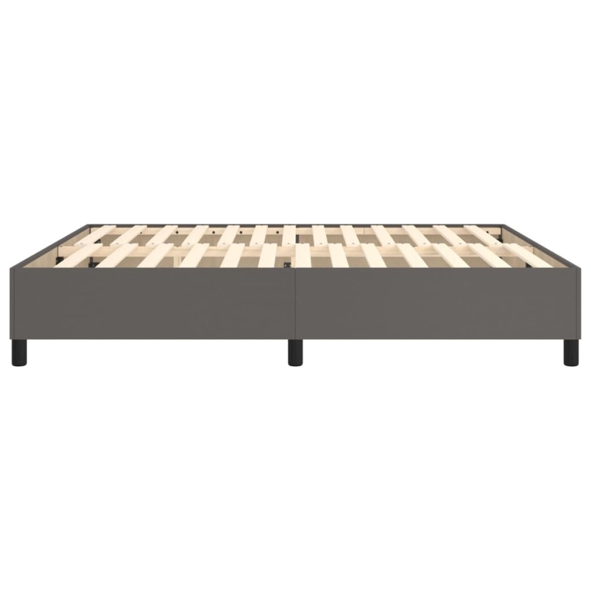 vidaXL Πλαίσιο Κρεβατιού Boxspring Γκρι 160x200 εκ. Συνθετικό Δέρμα