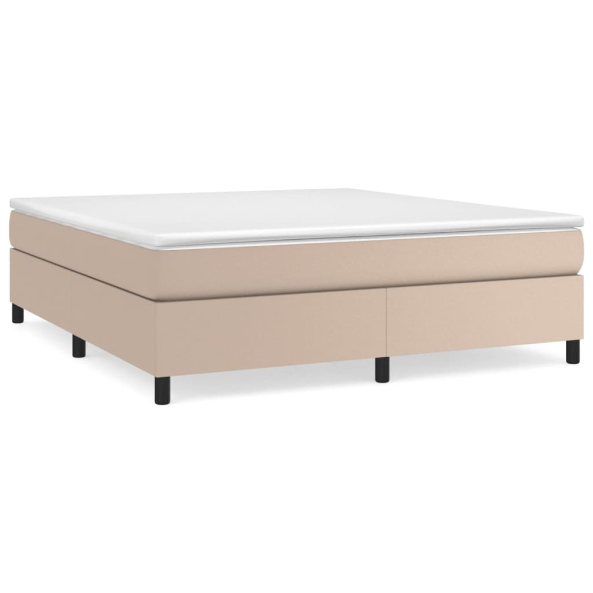 vidaXL Πλαίσιο Κρεβατιού Boxspring Καπουτσίνο 160x200εκ. Συνθετ. Δέρμα