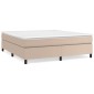 vidaXL Πλαίσιο Κρεβατιού Boxspring Καπουτσίνο 160x200εκ. Συνθετ. Δέρμα