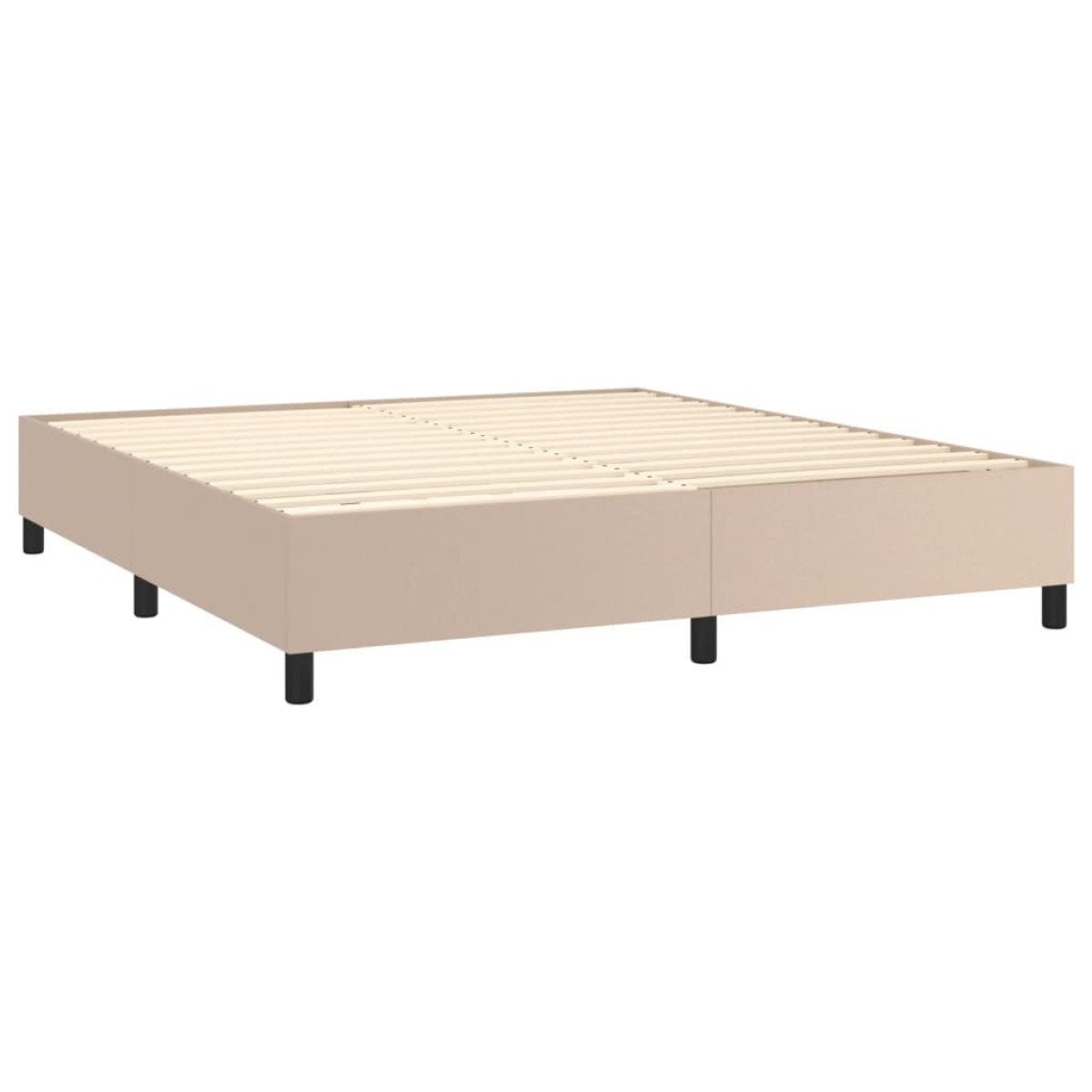 vidaXL Πλαίσιο Κρεβατιού Boxspring Καπουτσίνο 160x200εκ. Συνθετ. Δέρμα