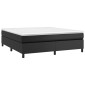 vidaXL Πλαίσιο Κρεβατιού Boxspring Μαύρο 180x200 εκ. Συνθετικό Δέρμα