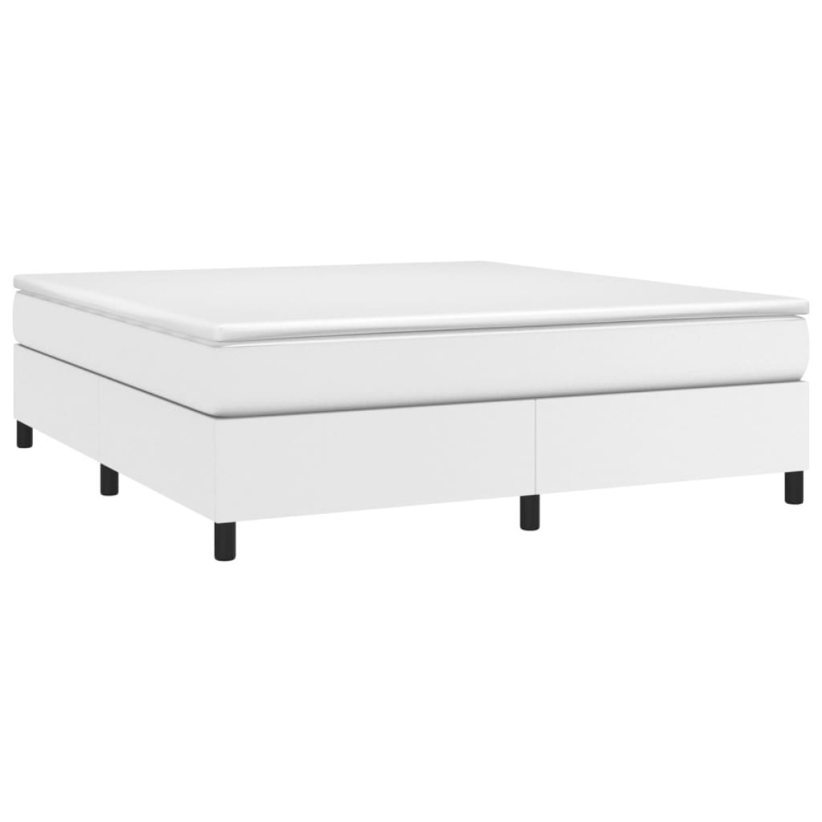 vidaXL Πλαίσιο Κρεβατιού Boxspring Λευκό 180x200 εκ. Συνθετικό Δέρμα