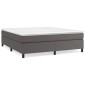 vidaXL Πλαίσιο Κρεβατιού Boxspring Γκρι 180x200 εκ. Συνθετικό Δέρμα
