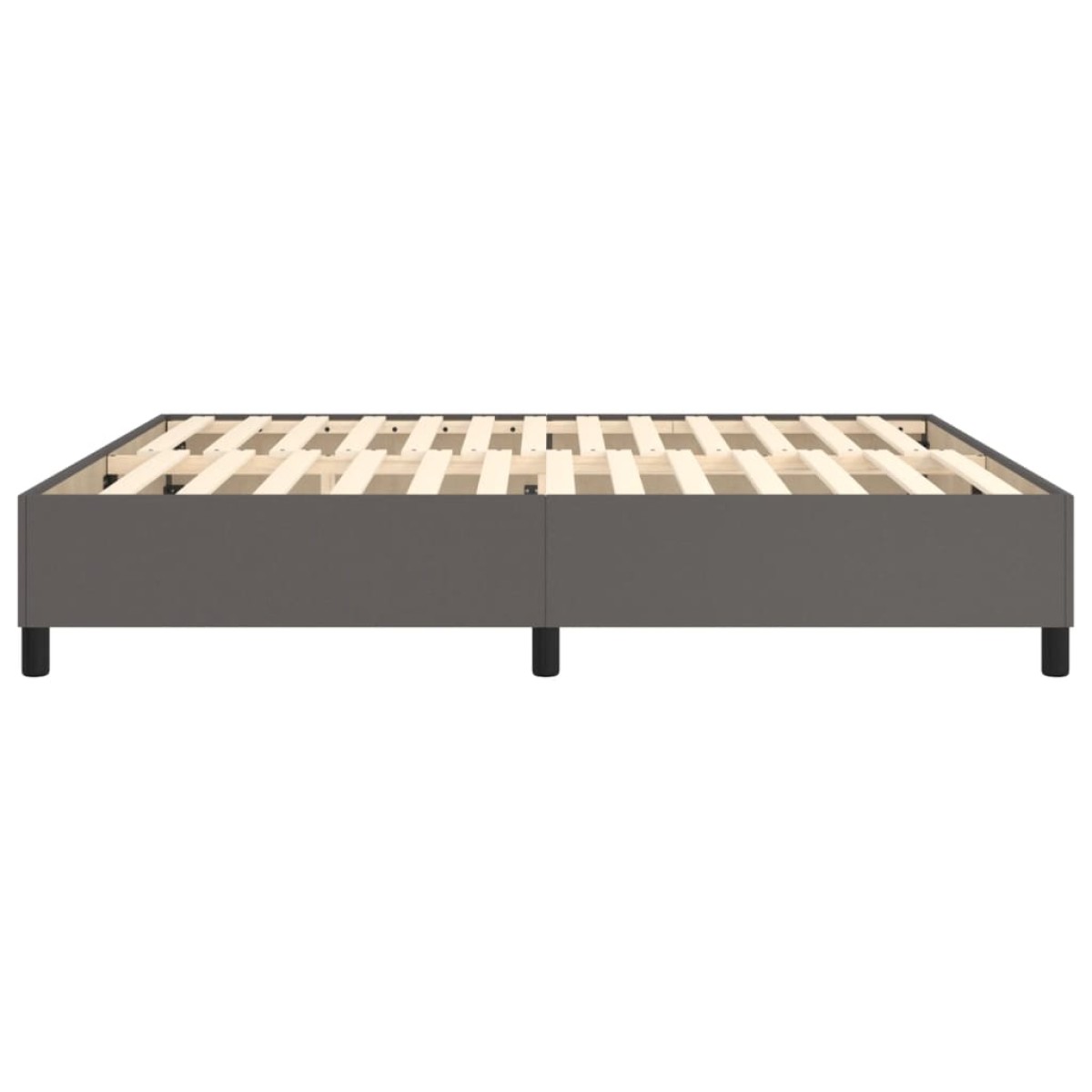 vidaXL Πλαίσιο Κρεβατιού Boxspring Γκρι 180x200 εκ. Συνθετικό Δέρμα