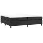vidaXL Πλαίσιο Κρεβατιού Boxspring Μαύρο 200x200 εκ. Συνθετικό Δέρμα