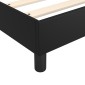 vidaXL Πλαίσιο Κρεβατιού Boxspring Μαύρο 200x200 εκ. Συνθετικό Δέρμα