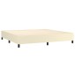 vidaXL Πλαίσιο Κρεβατιού Boxspring Κρεμ 200x200 εκ. Συνθετικό Δέρμα