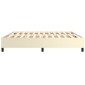 vidaXL Πλαίσιο Κρεβατιού Boxspring Κρεμ 200x200 εκ. Συνθετικό Δέρμα