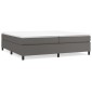 vidaXL Πλαίσιο Κρεβατιού Boxspring Γκρι 200x200 εκ. Συνθετικό Δέρμα