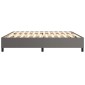 vidaXL Πλαίσιο Κρεβατιού Boxspring Γκρι 200x200 εκ. Συνθετικό Δέρμα