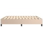 vidaXL Πλαίσιο Κρεβατιού Boxspring Καπουτσίνο 200x200εκ. Συνθετ. Δέρμα