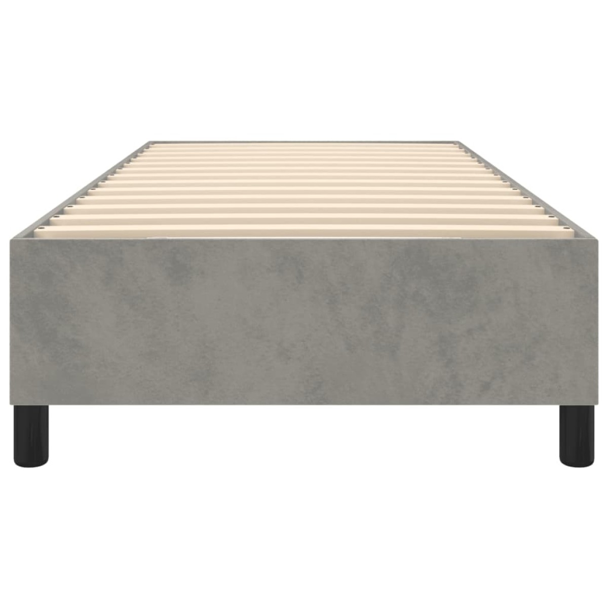 vidaXL Πλαίσιο Κρεβατιού Boxspring Ανοιχτό Γκρι 80x200 εκ. Βελούδινο