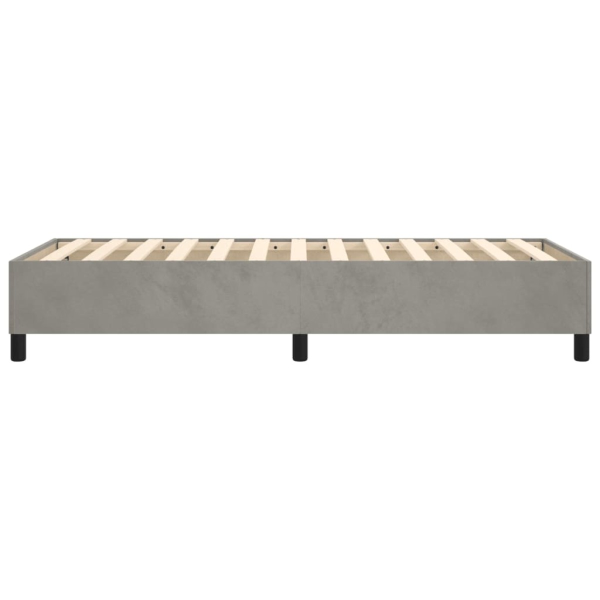 vidaXL Πλαίσιο Κρεβατιού Boxspring Ανοιχτό Γκρι 80x200 εκ. Βελούδινο