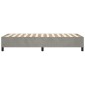 vidaXL Πλαίσιο Κρεβατιού Boxspring Ανοιχτό Γκρι 80x200 εκ. Βελούδινο