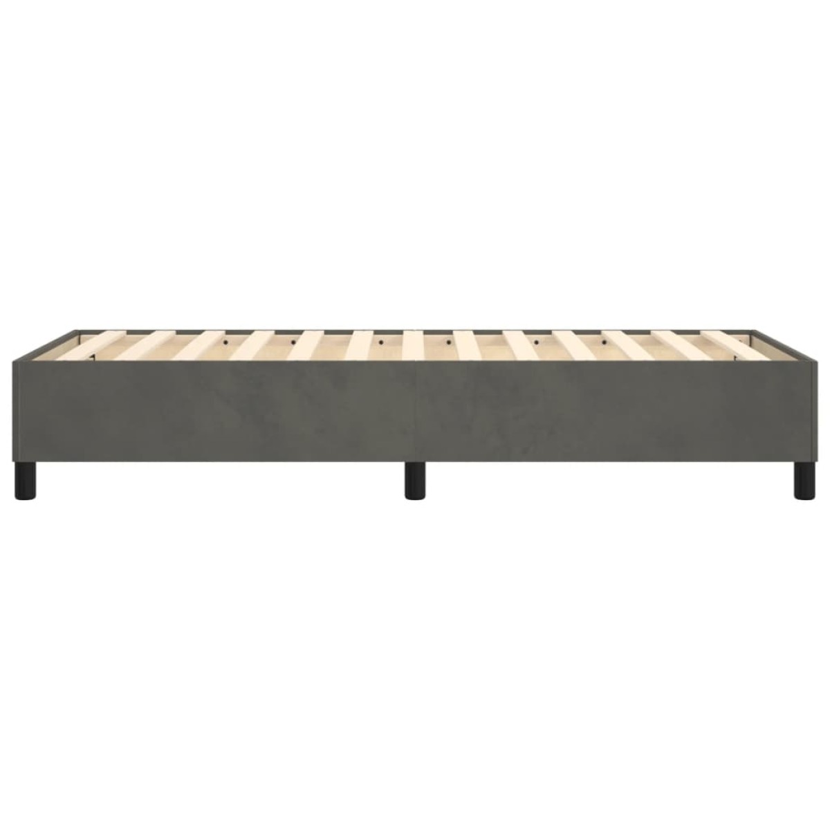 vidaXL Πλαίσιο Κρεβατιού Boxspring Σκούρο Γκρι 80x200 εκ. Βελούδινο