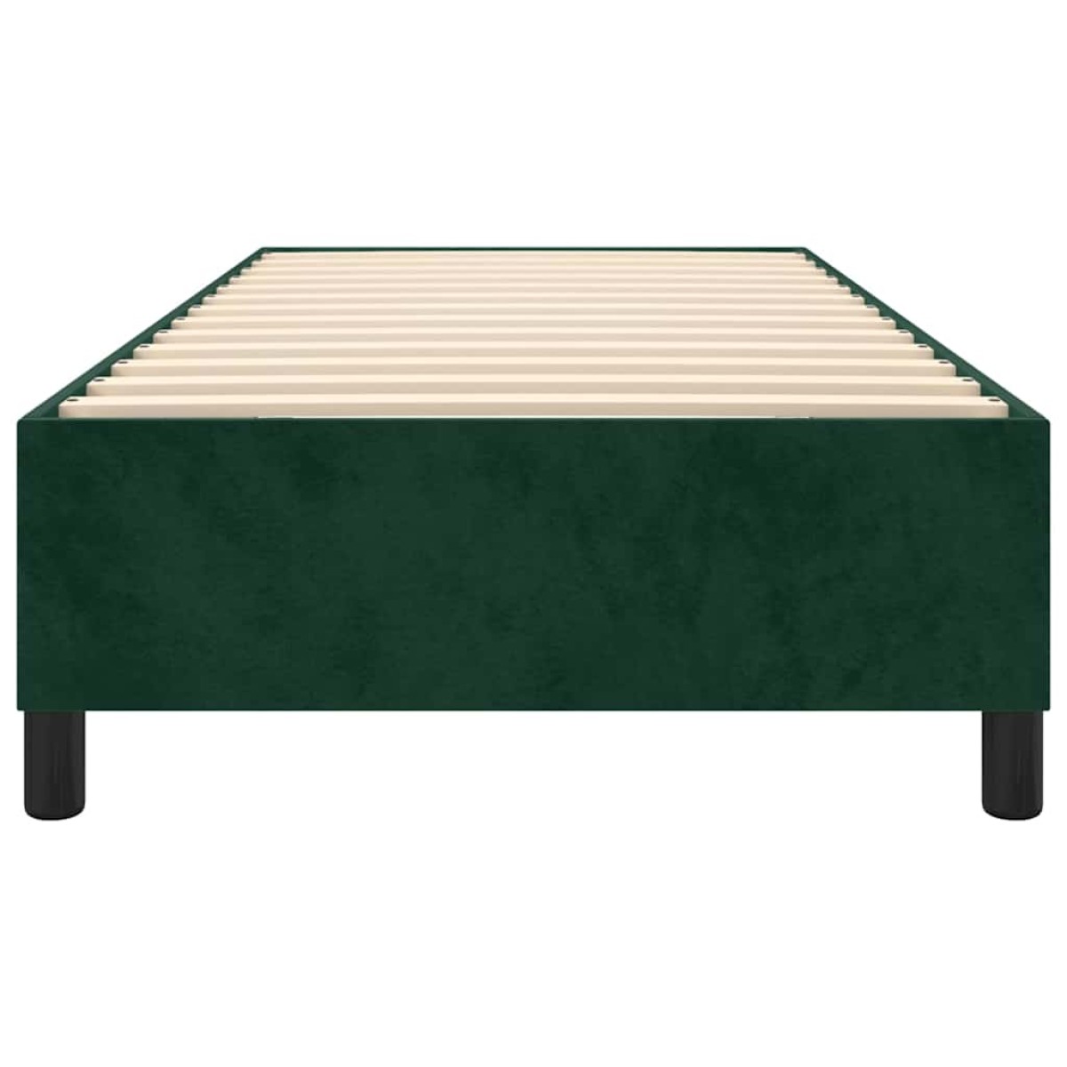 vidaXL Πλαίσιο Κρεβατιού Boxspring Σκούρο Πράσινο 80x200 εκ Βελούδινο