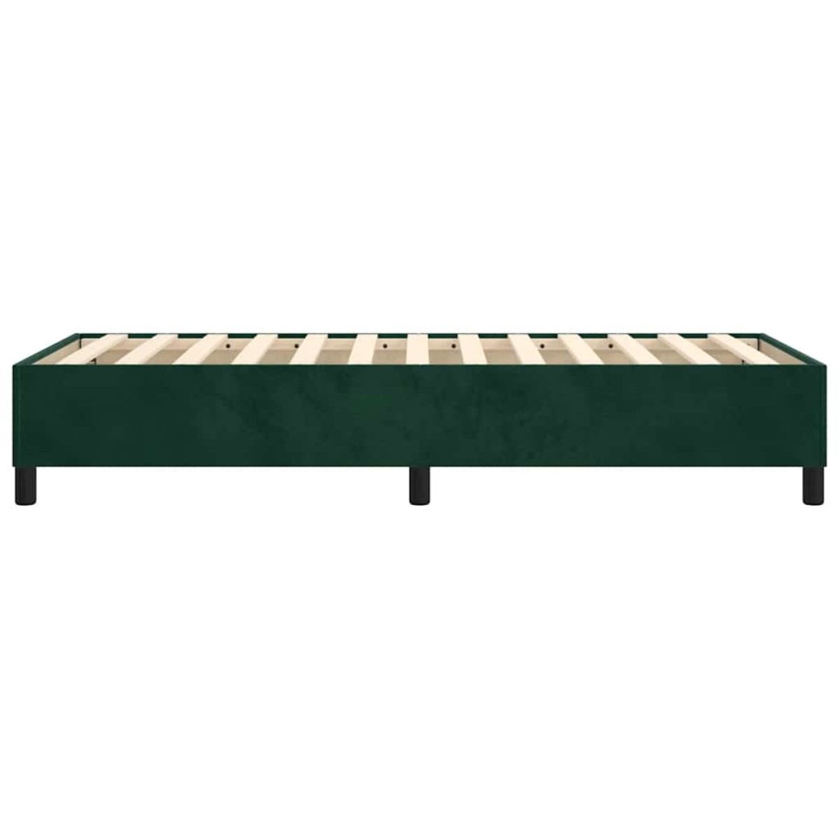 vidaXL Πλαίσιο Κρεβατιού Boxspring Σκούρο Πράσινο 80x200 εκ Βελούδινο