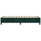 vidaXL Πλαίσιο Κρεβατιού Boxspring Σκούρο Πράσινο 80x200 εκ Βελούδινο