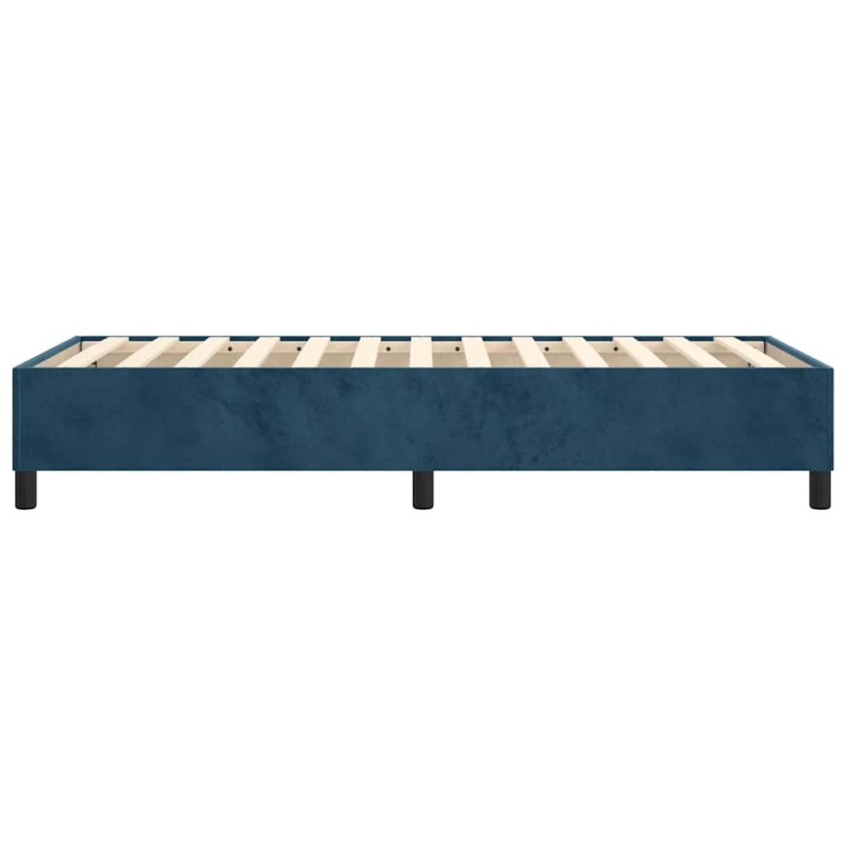 vidaXL Πλαίσιο Κρεβατιού Boxspring Σκούρο Μπλε 80x200 εκ. Βελούδινο