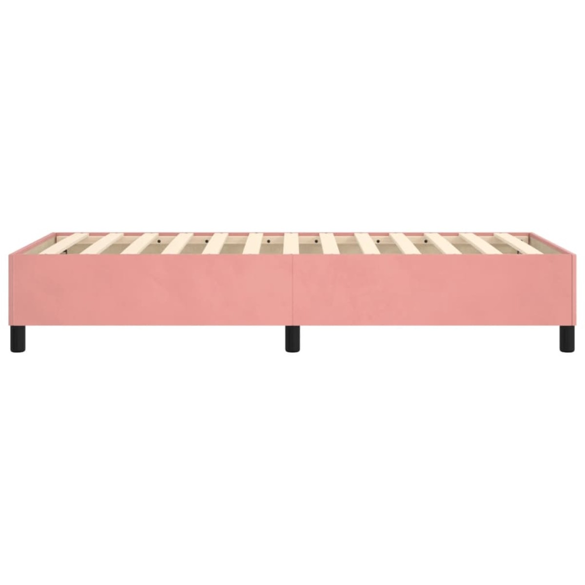 vidaXL Πλαίσιο Κρεβατιού Boxspring Ροζ 80x200 εκ. Βελούδινο