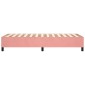 vidaXL Πλαίσιο Κρεβατιού Boxspring Ροζ 80x200 εκ. Βελούδινο