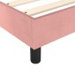 vidaXL Πλαίσιο Κρεβατιού Boxspring Ροζ 80x200 εκ. Βελούδινο