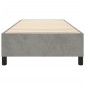vidaXL Πλαίσιο Κρεβατιού Boxspring Ανοιχτό Γκρι 90x190 εκ. Βελούδινο