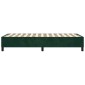 vidaXL Πλαίσιο Κρεβατιού Boxspring Σκούρο Πράσινο 90x190 εκ Βελούδινο