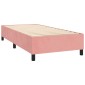 vidaXL Πλαίσιο Κρεβατιού Boxspring Ροζ 90x190 εκ. Βελούδινο