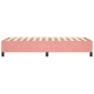 vidaXL Πλαίσιο Κρεβατιού Boxspring Ροζ 90x190 εκ. Βελούδινο