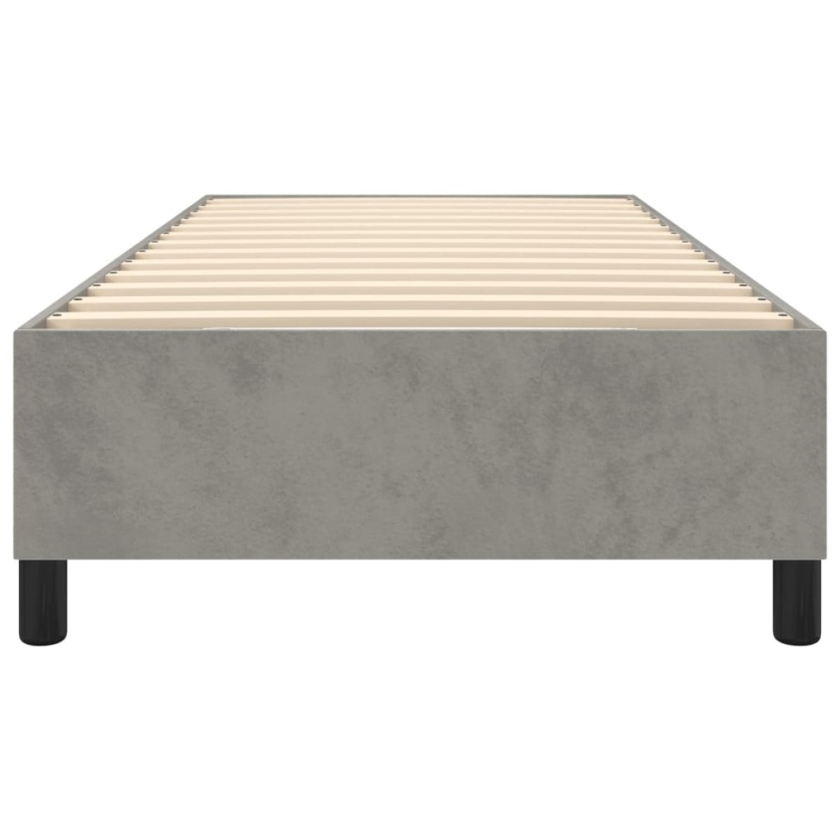 vidaXL Πλαίσιο Κρεβατιού Boxspring Ανοιχτό Γκρι 90x200 εκ. Βελούδινο