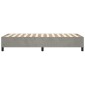 vidaXL Πλαίσιο Κρεβατιού Boxspring Ανοιχτό Γκρι 90x200 εκ. Βελούδινο