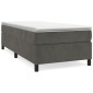 vidaXL Πλαίσιο Κρεβατιού Boxspring Σκούρο Γκρι 90x200 εκ. Βελούδινο