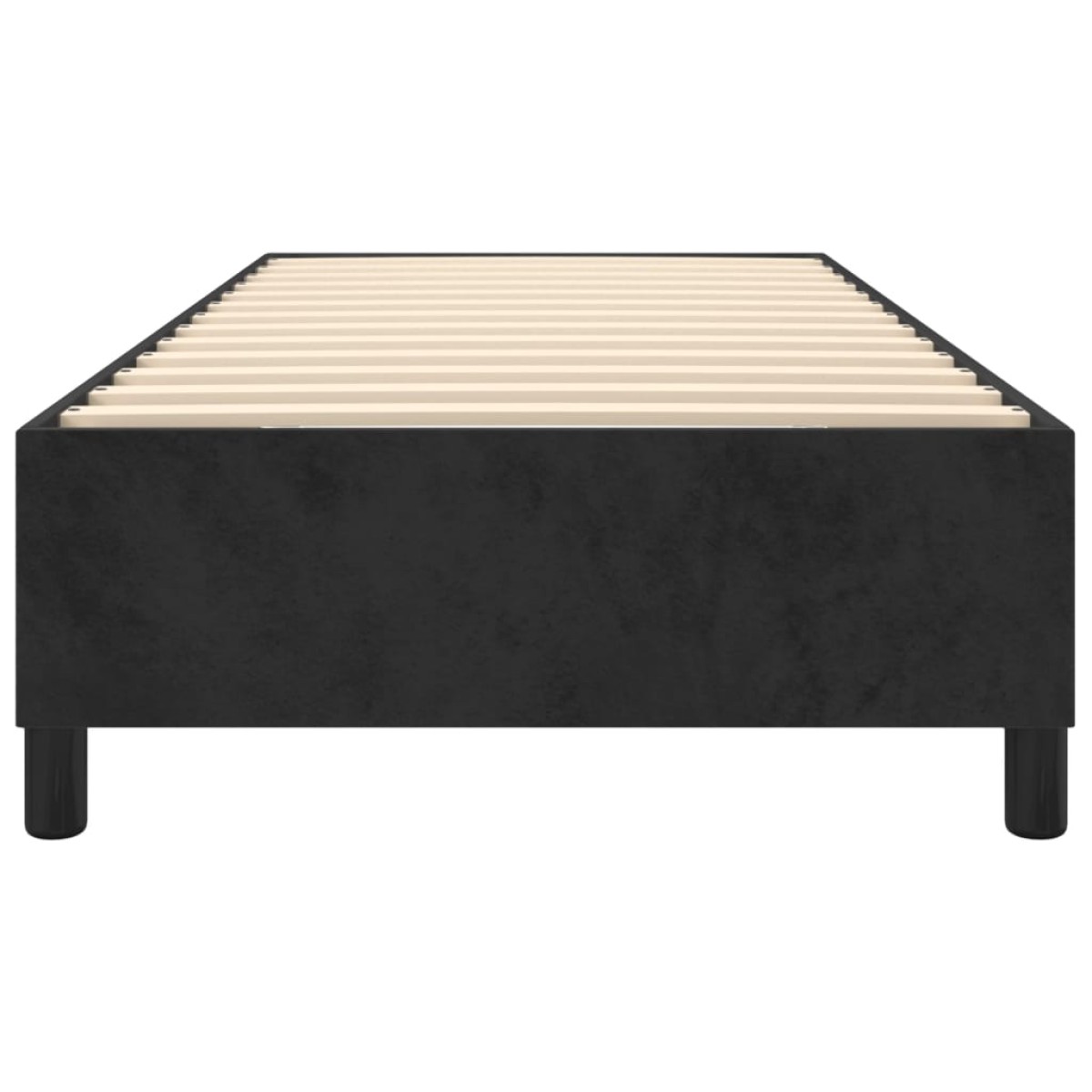 vidaXL Πλαίσιο Κρεβατιού Boxspring Μαύρο 90x200 εκ. Βελούδινο