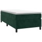 vidaXL Πλαίσιο Κρεβατιού Boxspring Σκούρο Πράσινο 90x200 εκ Βελούδινο