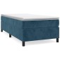vidaXL Πλαίσιο Κρεβατιού Boxspring Σκούρο Μπλε 90x200 εκ. Βελούδινο